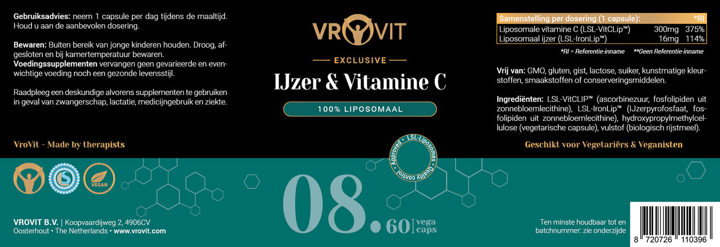 No.8 Liposomale IJzer & Vitamine C